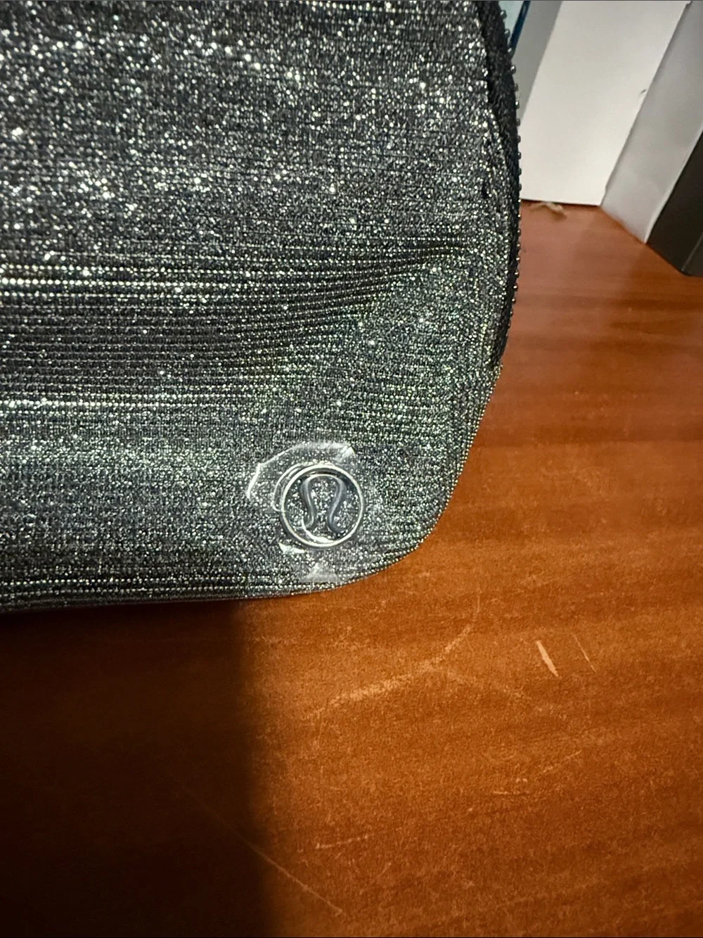 lululemon athletica Metallic Silver Cosmetic Pouch